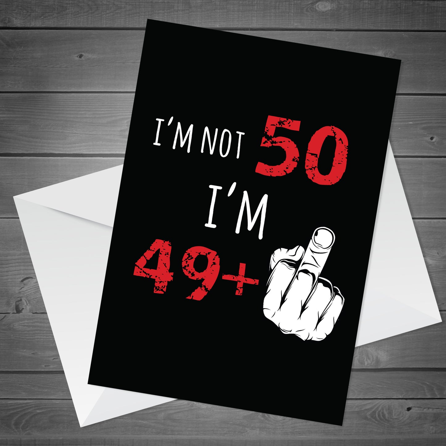 50th Birthday Card Funny Rude Wood Heart Funny 50th Birthday