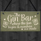 Bar Sign Novelty Hanging Home Gin Bar Pub Plaque Funny Man Cave