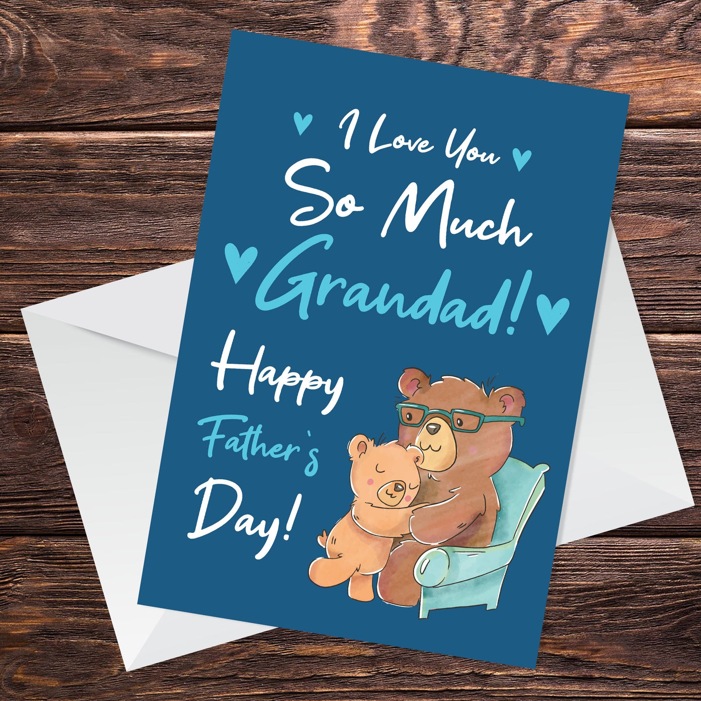 Happy Fathers Day Card For Grandad Him Father's Day Card