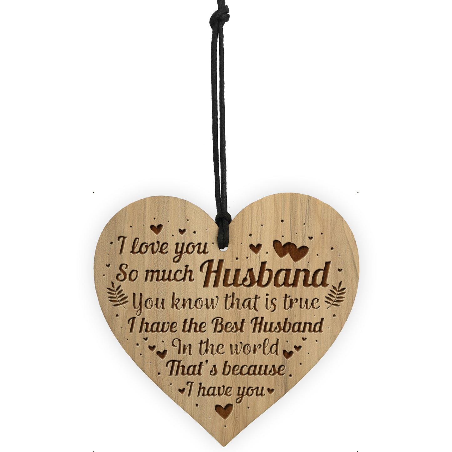 Gift For Husband Birthday Christmas Anniversary Engraved Heart