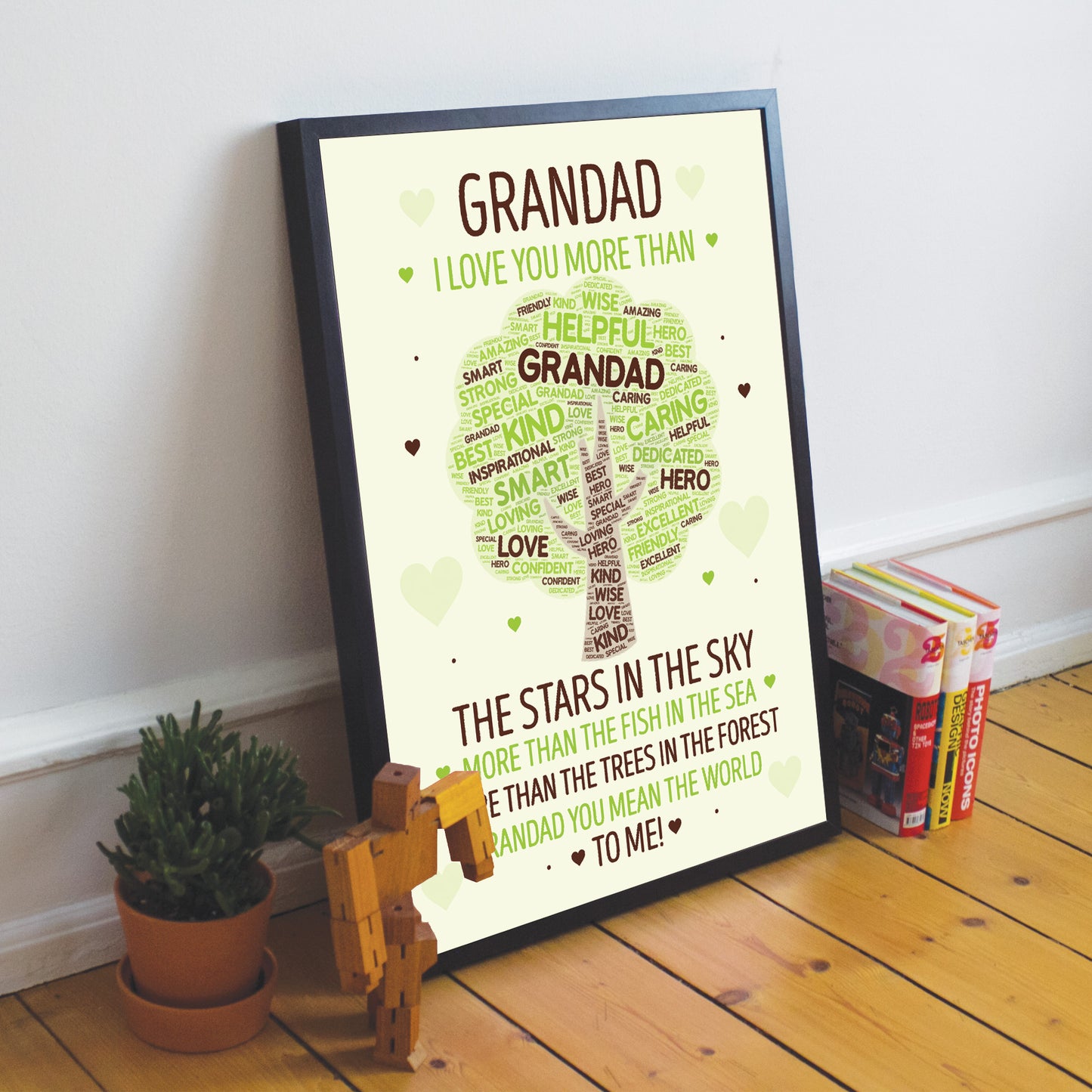 Fathers Day Gifts For Dad Grandad Framed Print Birthday Gift