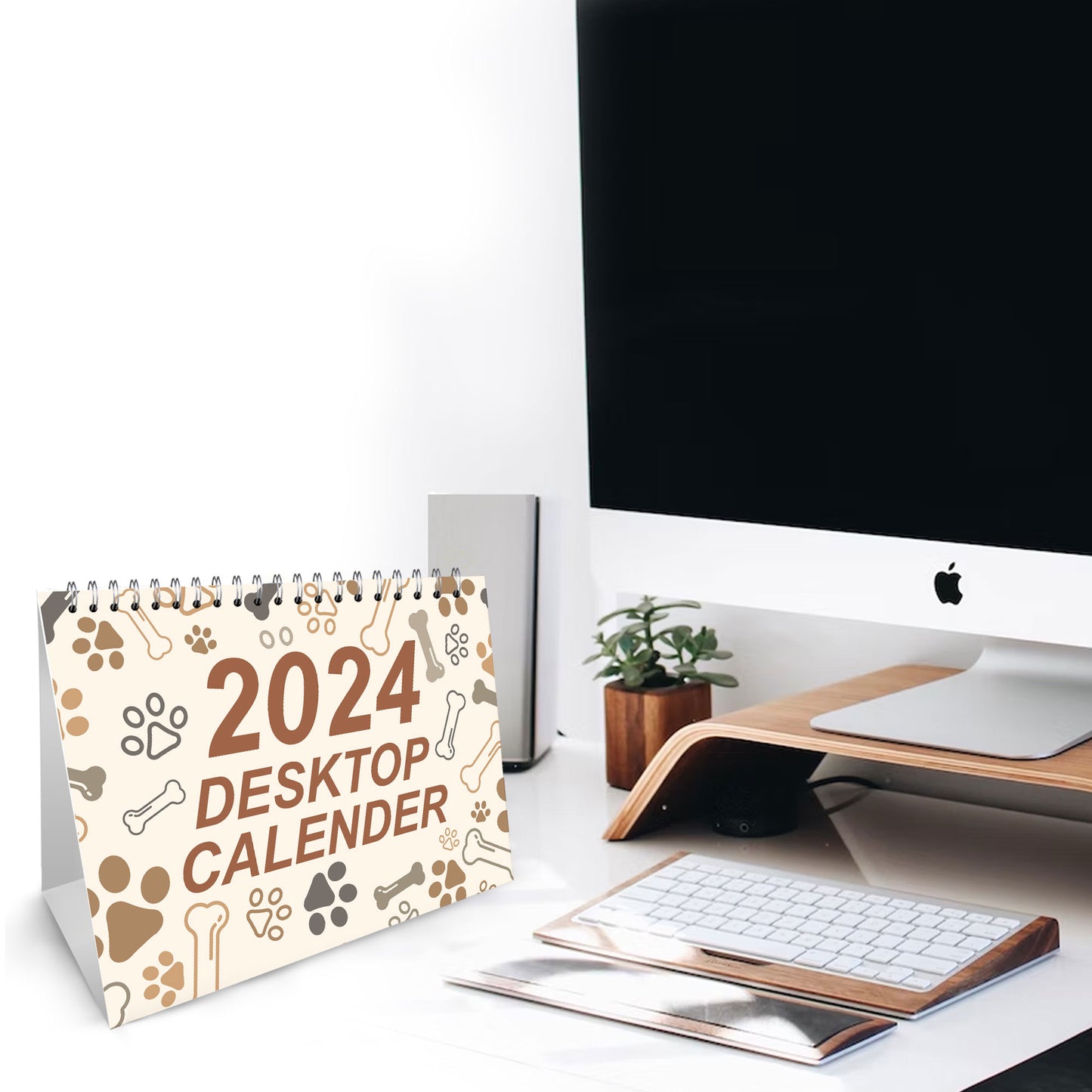 2024 Dog Themed Calendar A5 Free Standing Month To View Office