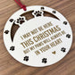 Wooden Dog Cat Pet Memorial Christmas Tree Decoration Bauble