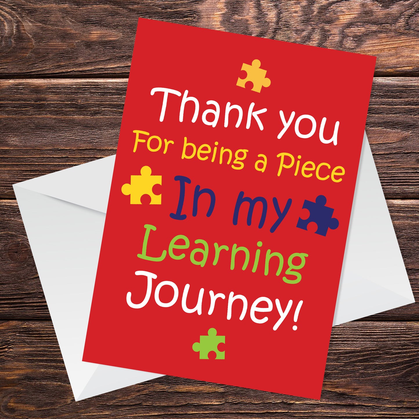 End of Term Thank You Card For Teacher Teaching Assistant Card