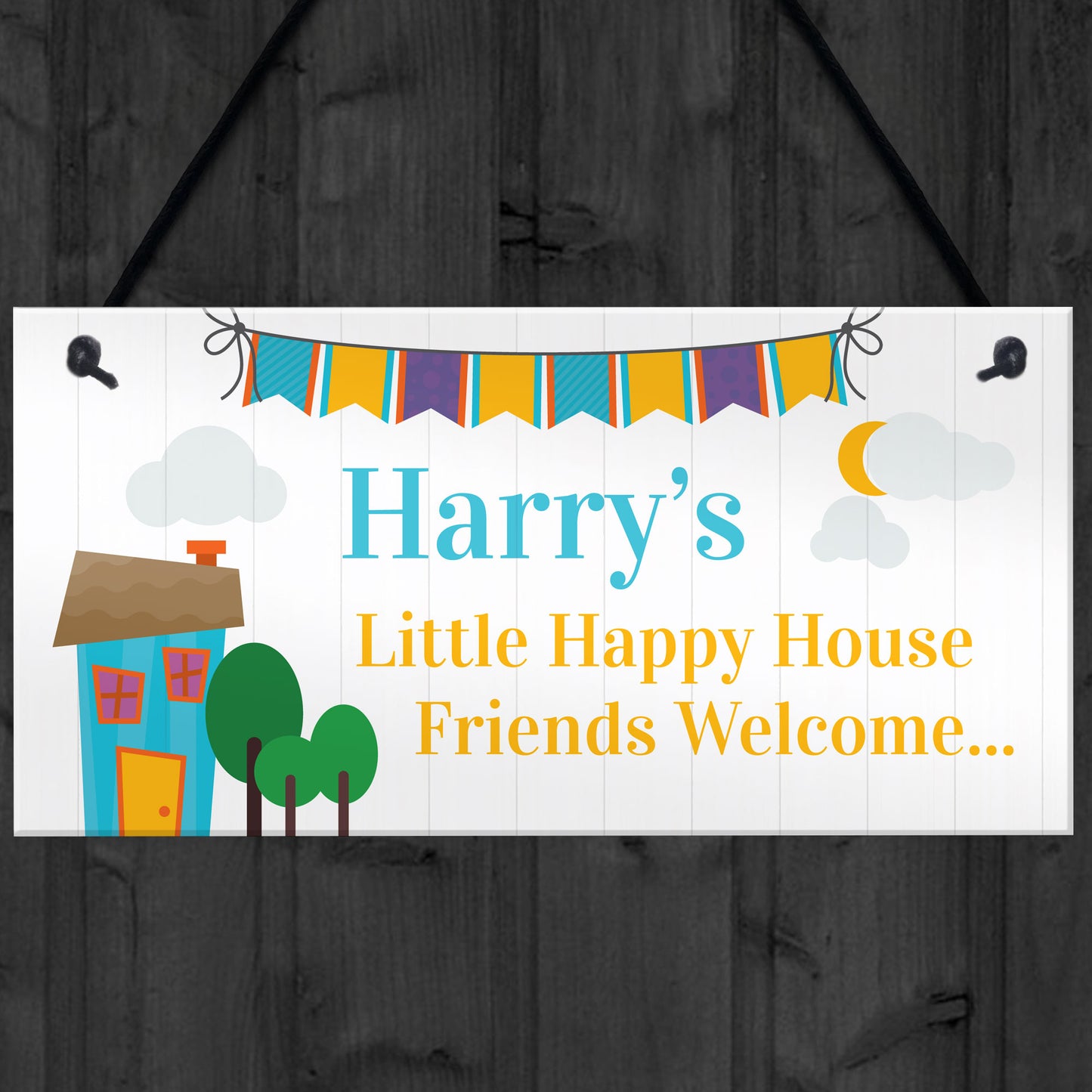 Playhouse Wendy House Sign Bedroom Plaque PERSONALISED