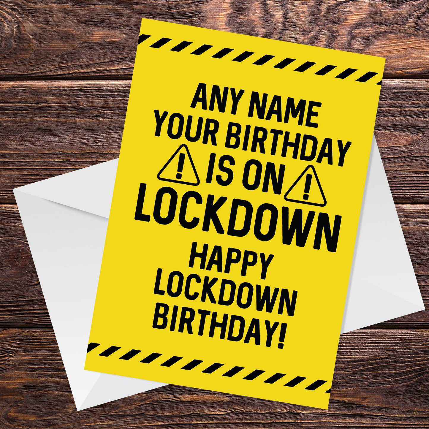 FUNNY Lockdown Birthday Card For Him Her PERSONALISED