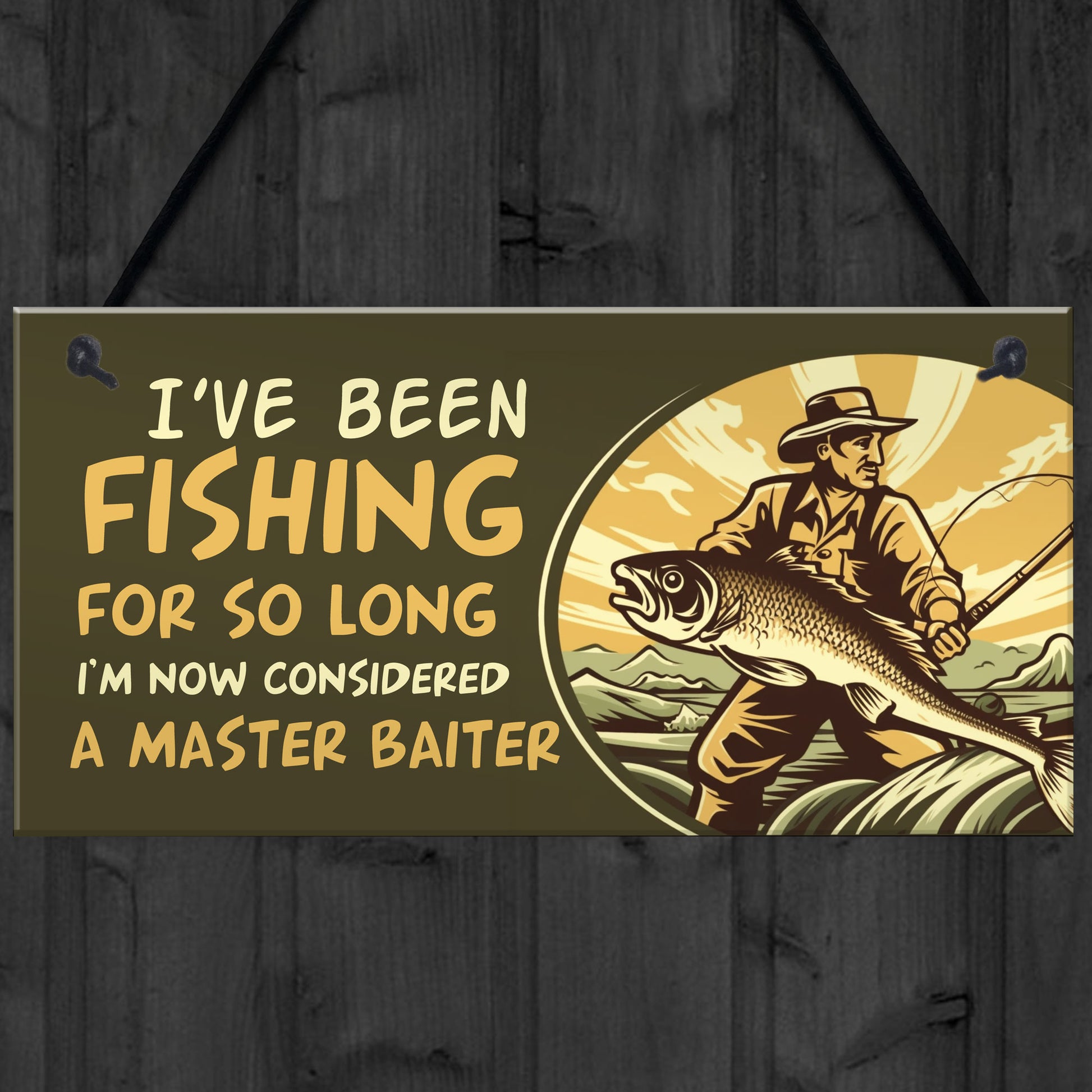 Funny Joke Fishing Sign Fishing Gift Fishing Accessories Shed – Red Ocean  Gifts