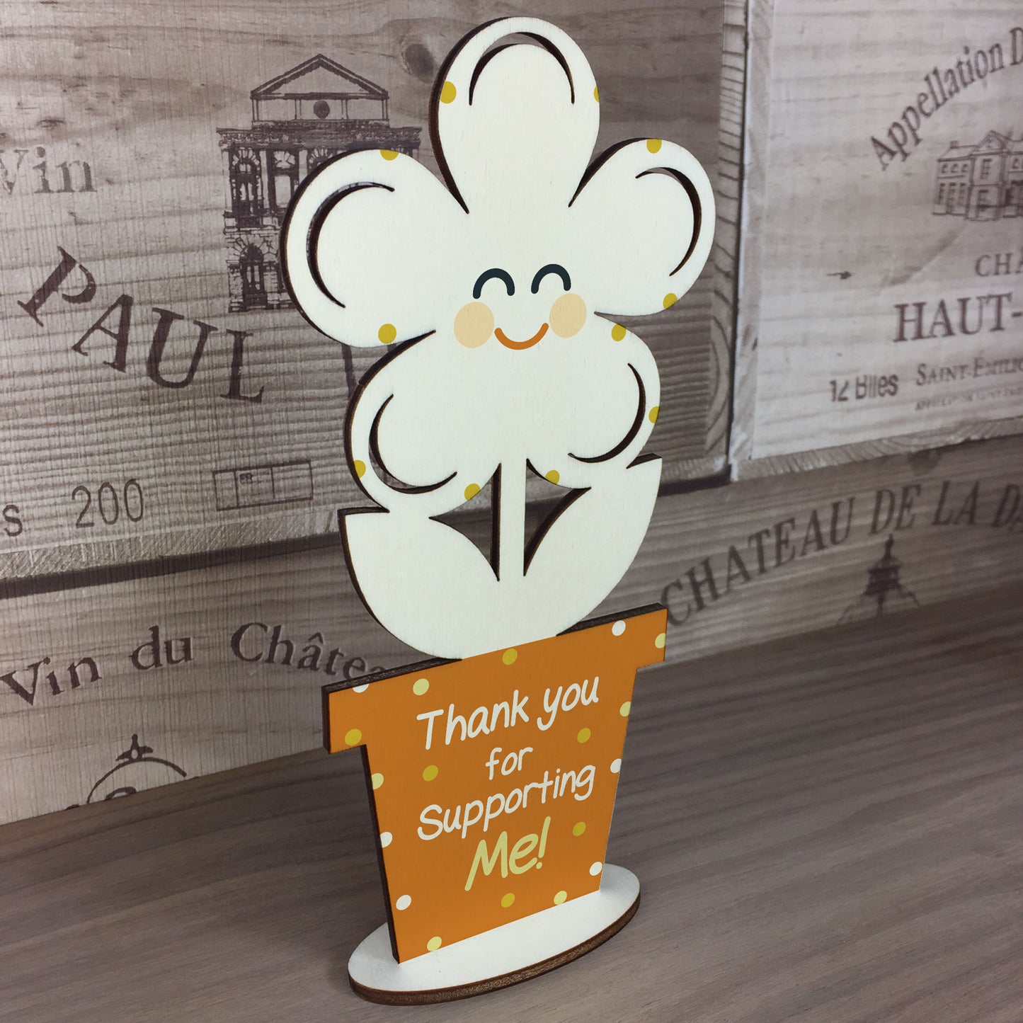 Teacher Gift Quirky Thank You Gift Wooden Flower Friendship Gift