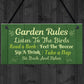Garden Decor GARDEN RULES Hanging Decor Sign For Shed