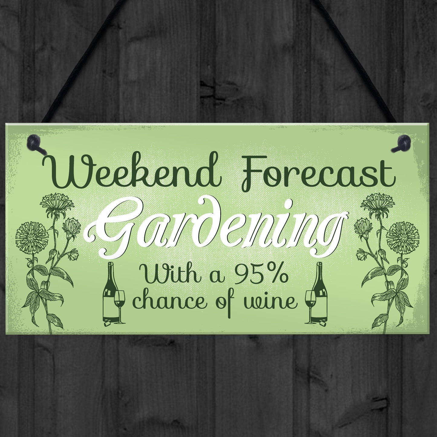 Garden Novelty Hanging Plaque SummerHouse GardenShed Wine