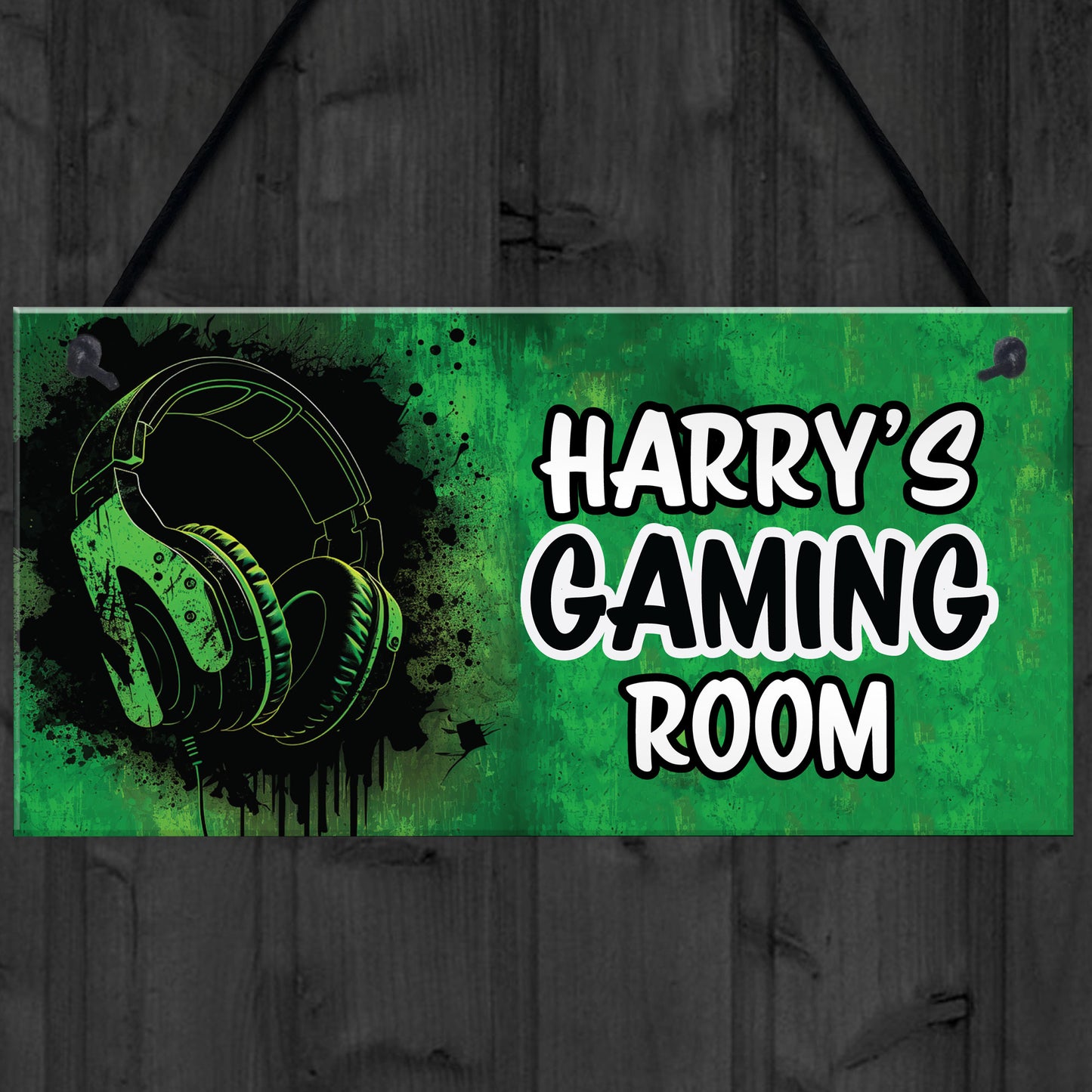 Gamer Personalised Bedroom Door Signs Gamer Accessories Gifts