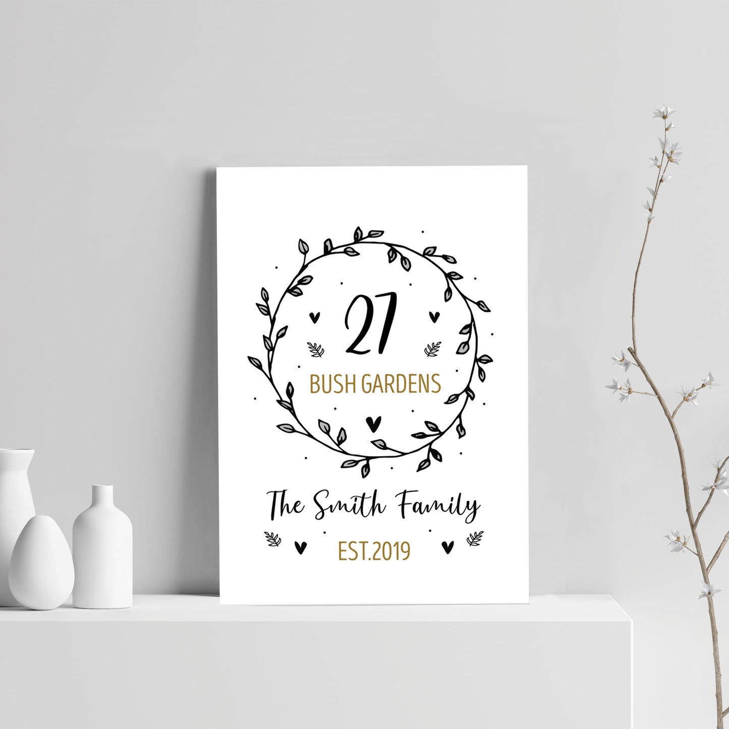 New Home Gift First Home Print 1st Home Personalised Gift