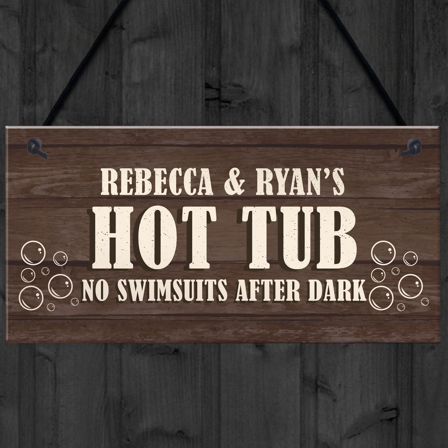 Personalised Funny Hot Tub Signs And Plaques Novelty Accessories