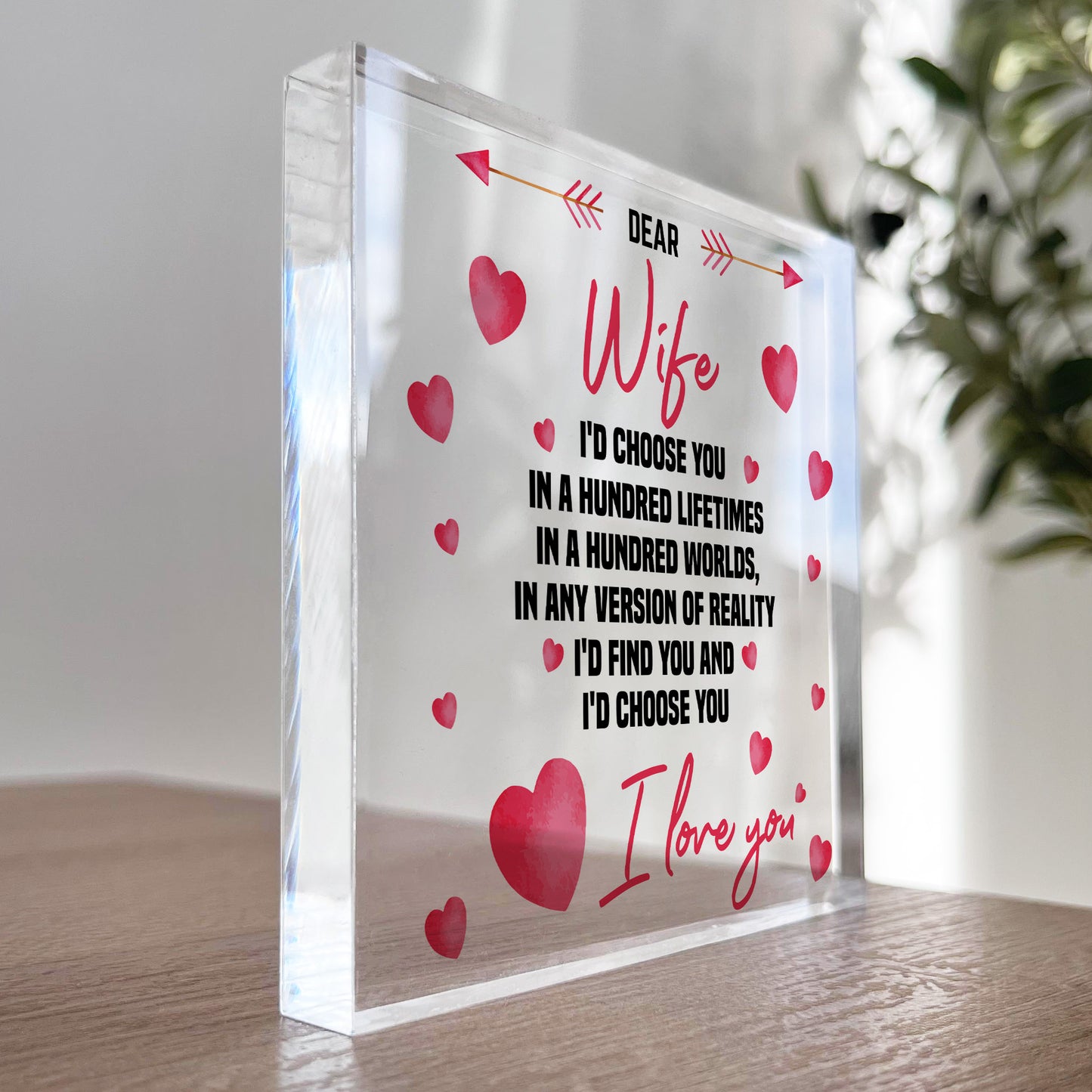 Gifts for Wife Acrylic Block Birthday Gifts For Her Wife Gifts