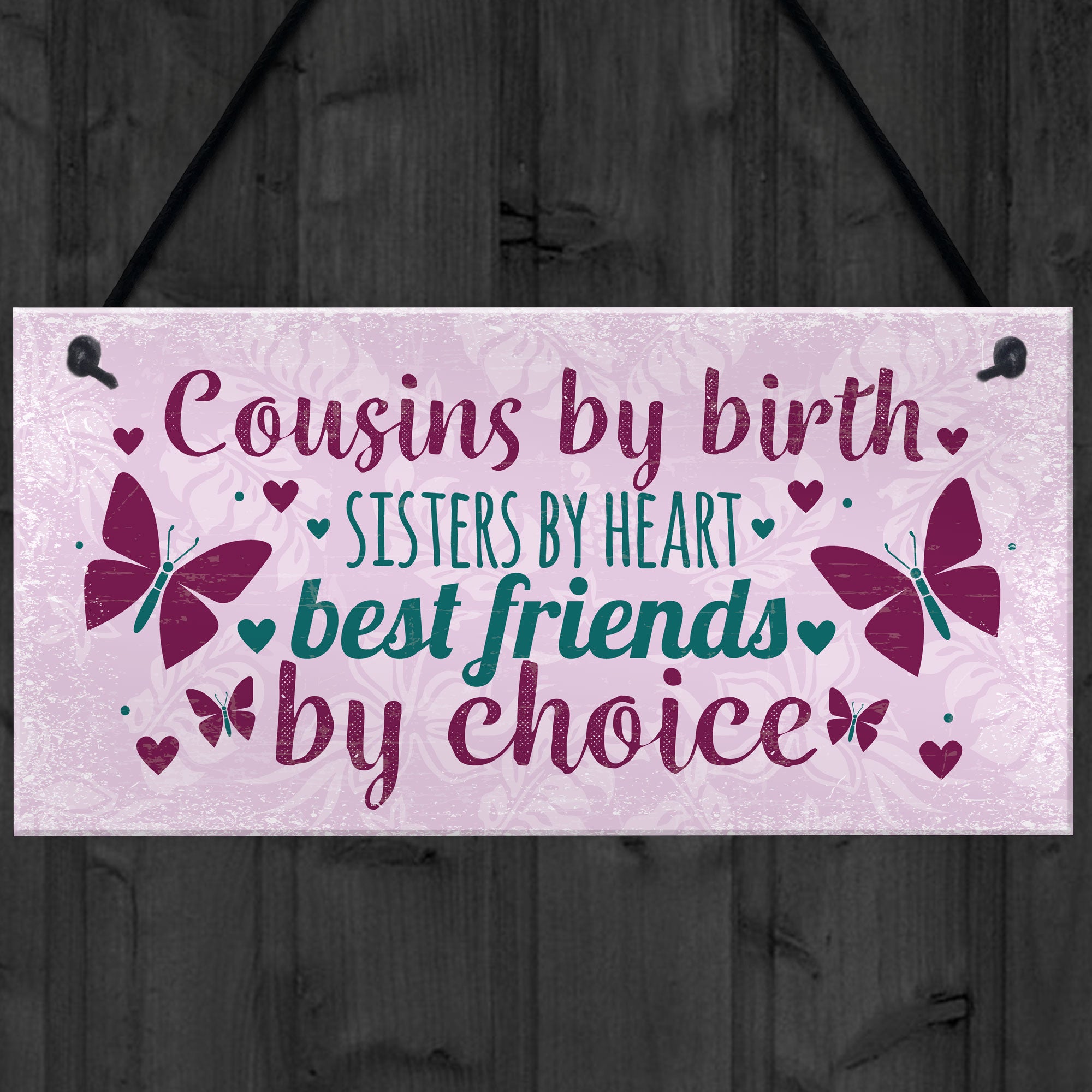 Funny Best COUSIN Sister Gift Heart Christmas Friendship Gift – Red Ocean  Gifts