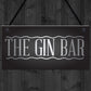 The Gin Bar Garden Party Alcohol Novelty Gift Pub Wall Plaque