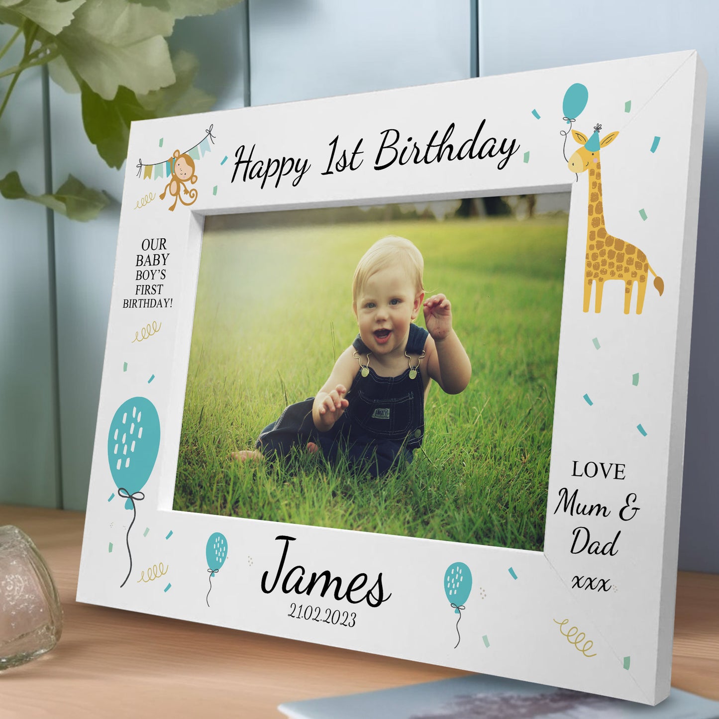 Personalised My First Birthday Photo Frame 1st Birthday Gift Son