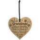 Gift For Grandmother Grandma Engraved Heart Grandma Birthday