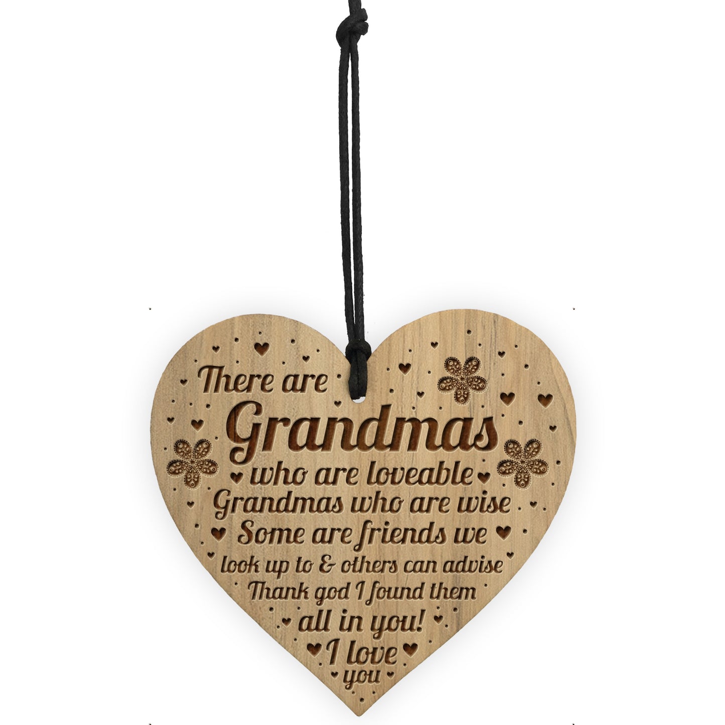 Gift For Grandmother Grandma Engraved Heart Grandma Birthday