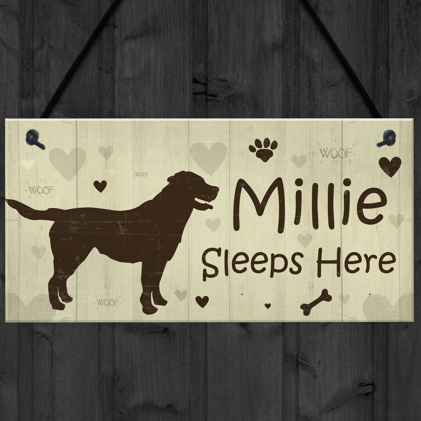 Funny Dog Signs For Home Personalised Wall Plaque Sign Xmas Gift