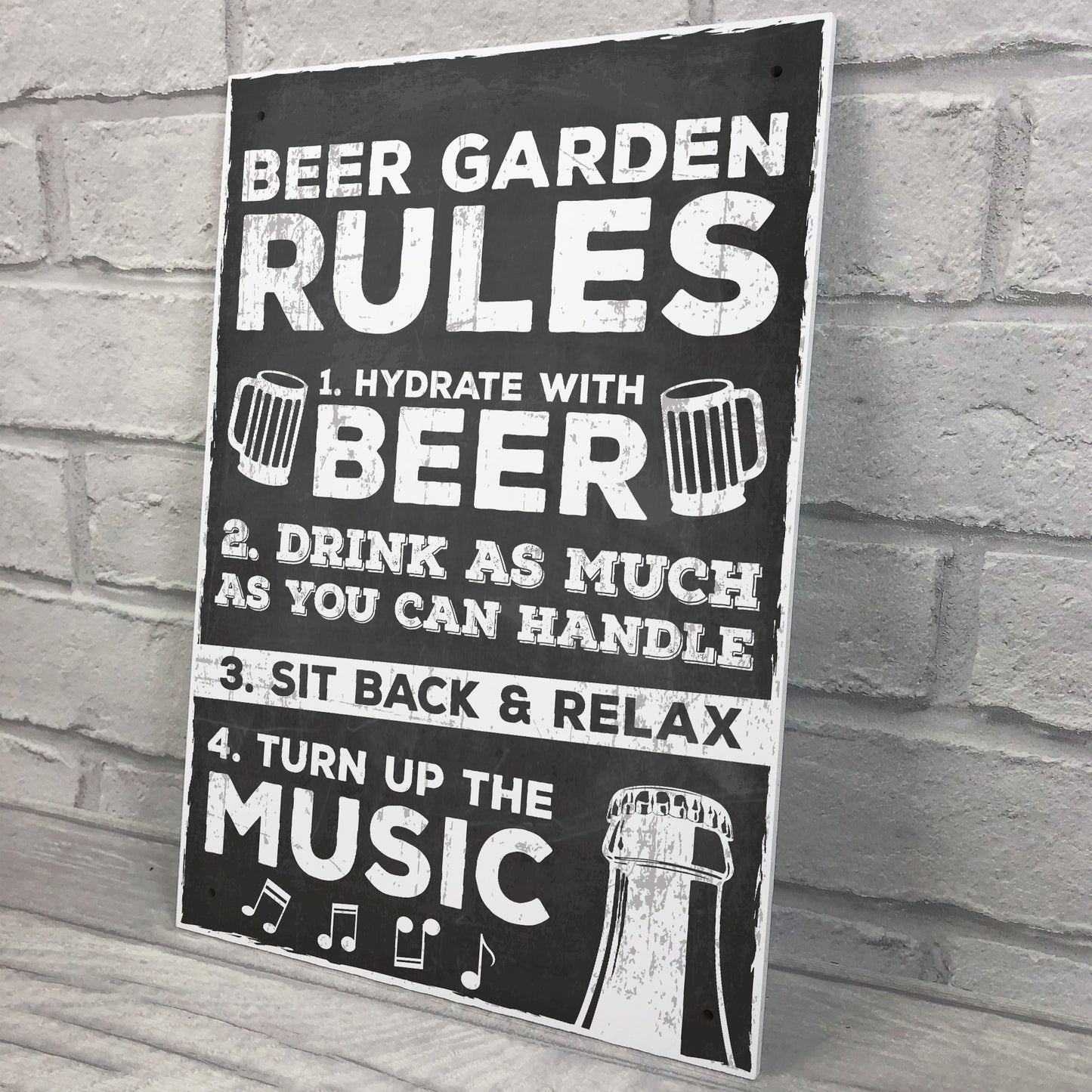 Beer Garden Sign Hanging Wall Pub Garden Shed Plaque Gifts