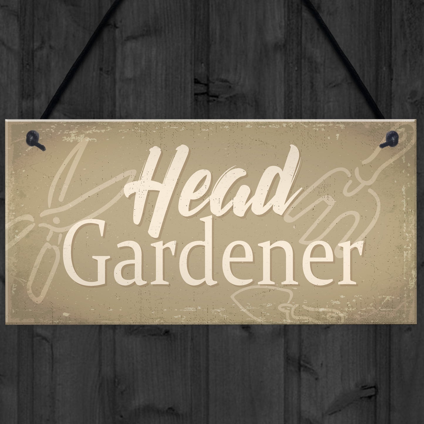 Garden Sign Head Gardener Plaque Garden Shed SummerHouse