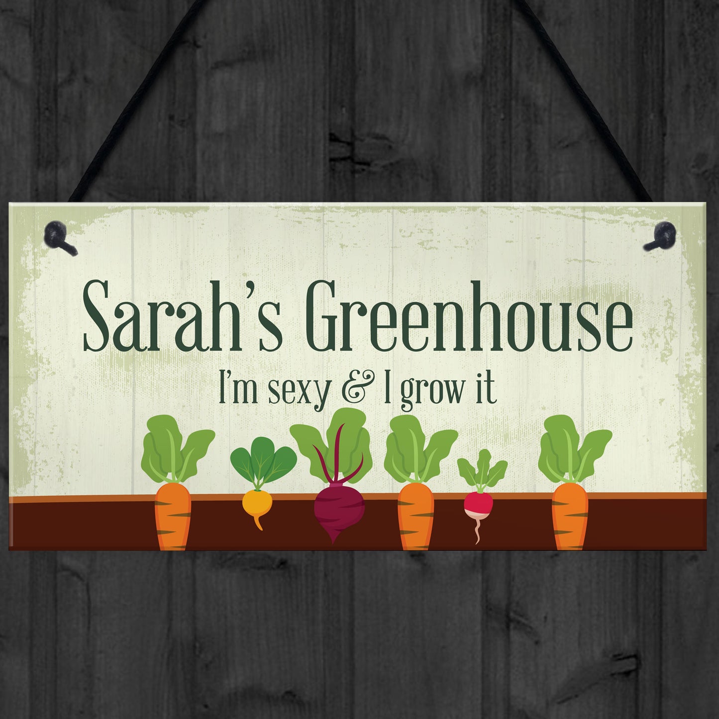 Personalised Greenhouse Sign Shed Plaque Outdoor Sign Funny