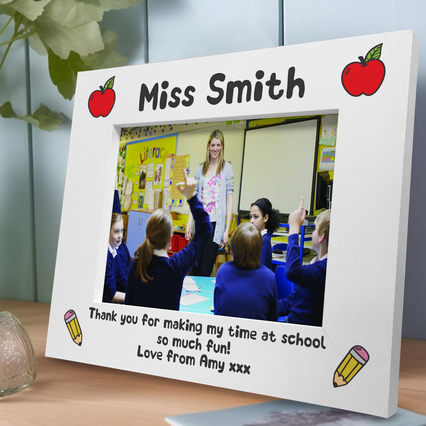 Personalised Teacher Gift Leaving School Nursery Preschool Frame