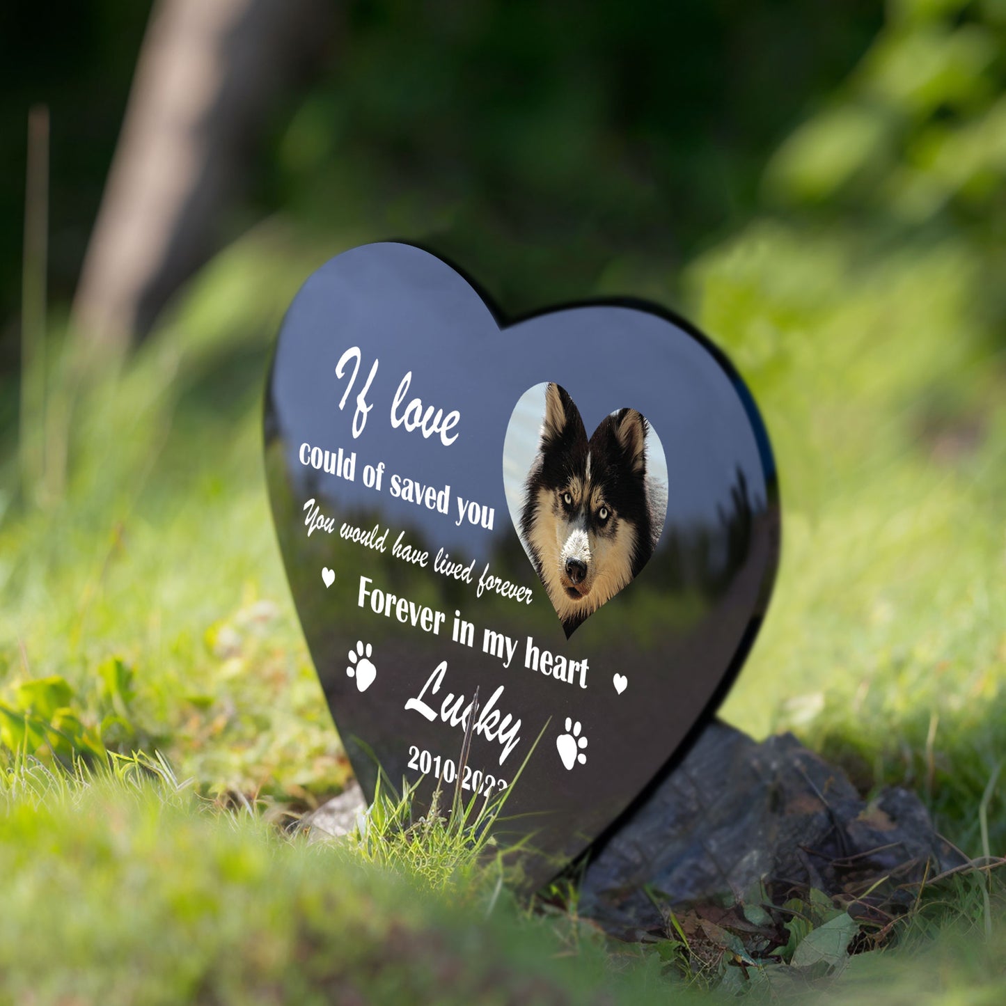 Personalised Dog Memorial Plaque For Garden Pet Cat Memorial