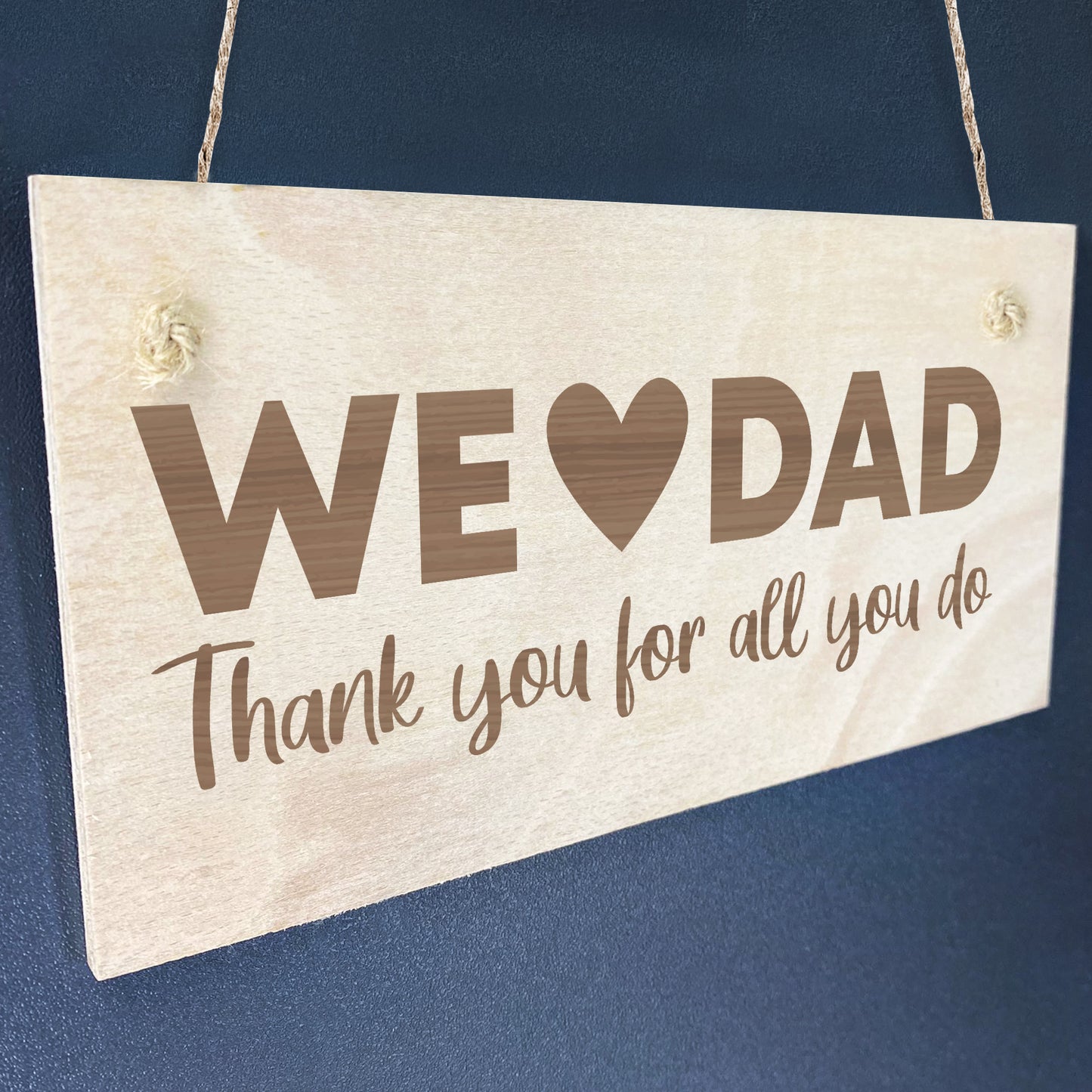 Gift For Dad Fathers Day Gift Wooden Hanging Plaque Dad Birthday