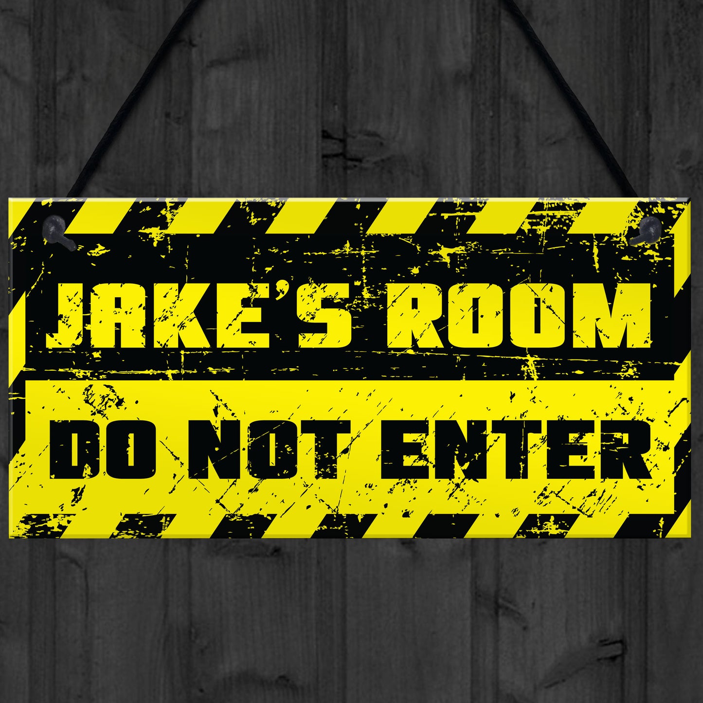 Personalised Boys Bedroom Sign DO NOT ENTER Funny Gift