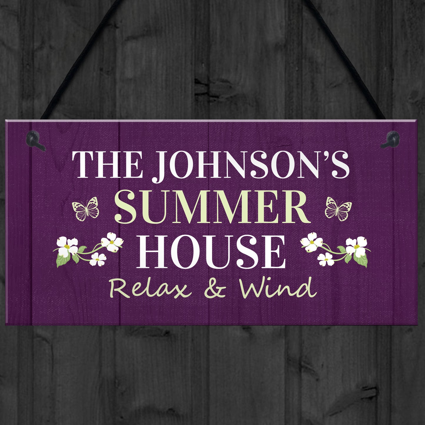 Hanging Summerhouse Sign Garden Plaque Home Decor Family Gift