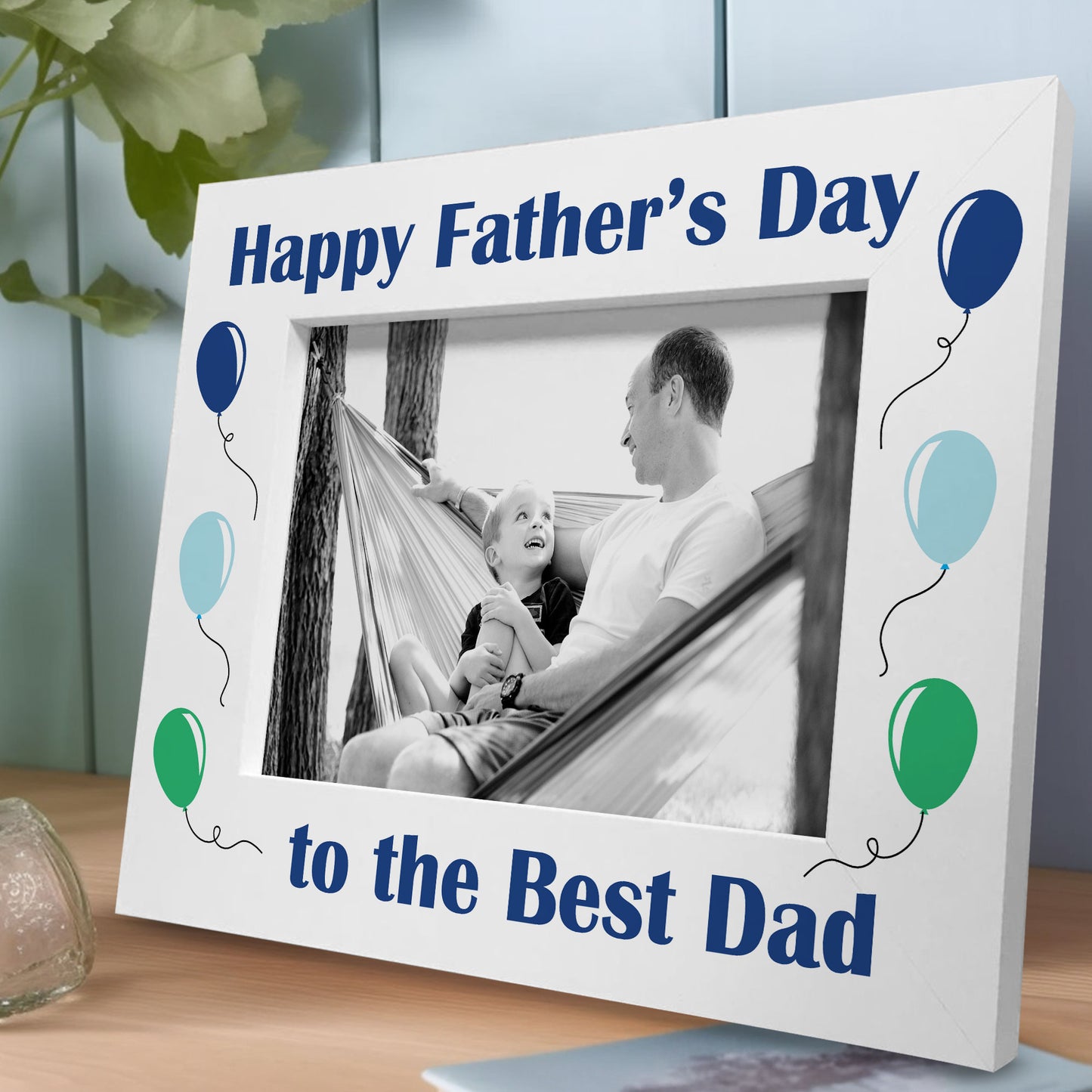 Fathers Day Gift Best Dad Gift for Dad Daddy Wood Photo Frame