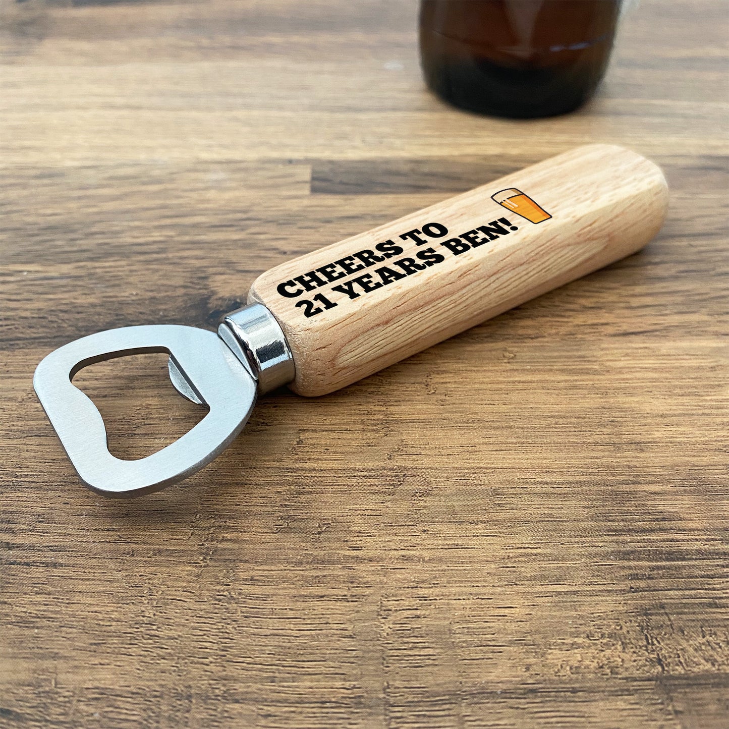 Novelty 21st Birthday Gift For Son Brother Bottle Opener