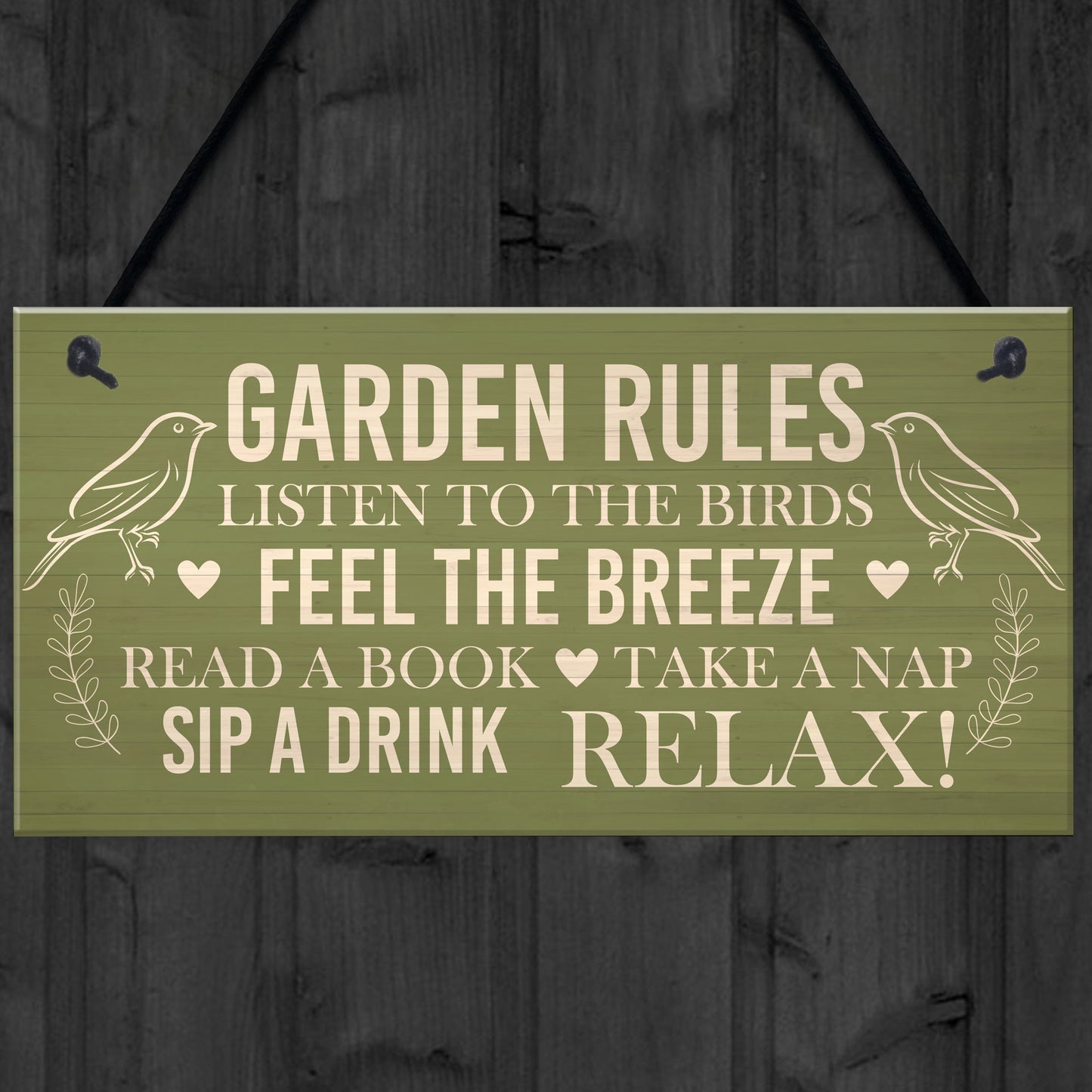 Outdoor Plaques For Garden Garden Rules Sign Novelty Friendship