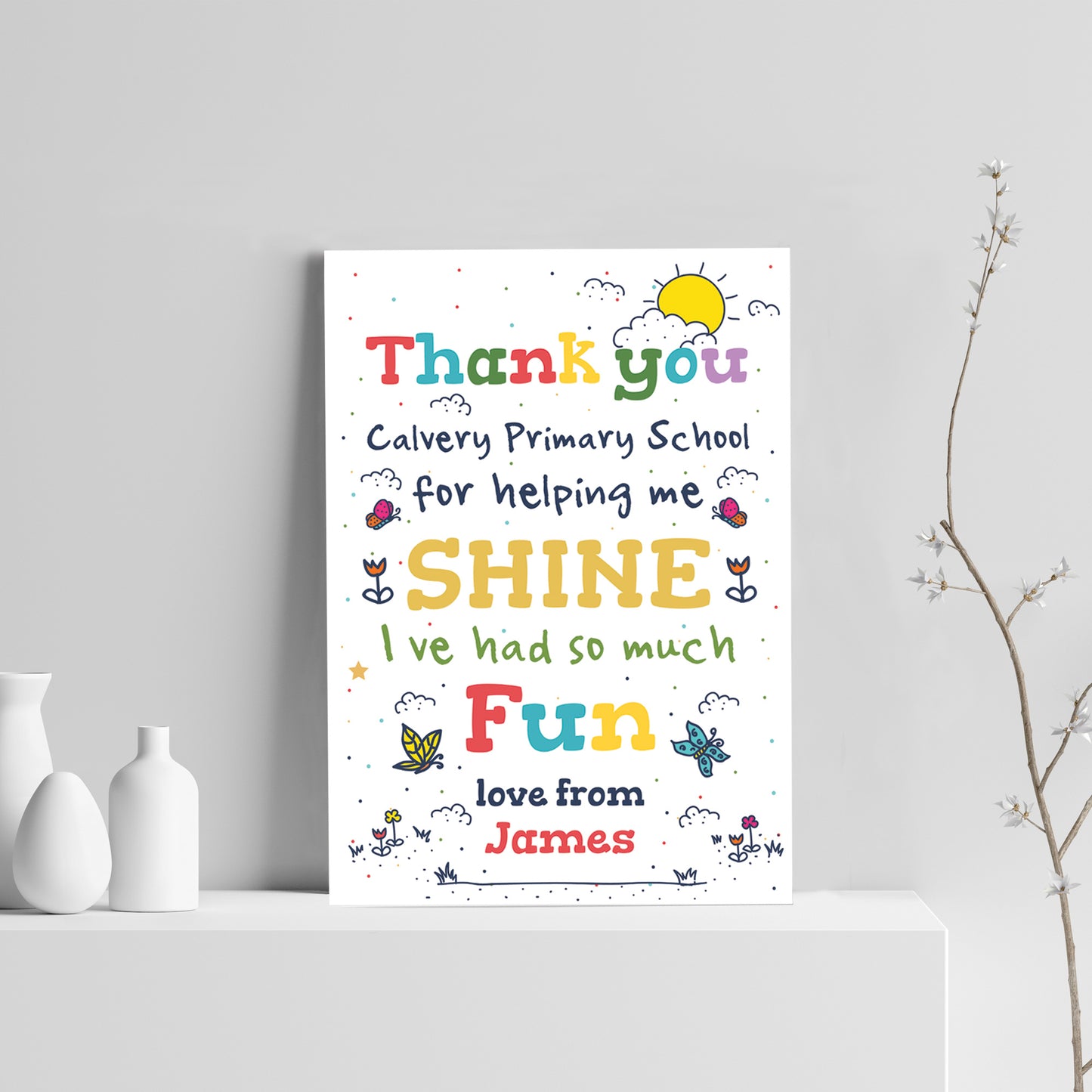 Personalised Thank You Gift For Teacher Assistant Mentor Leaving