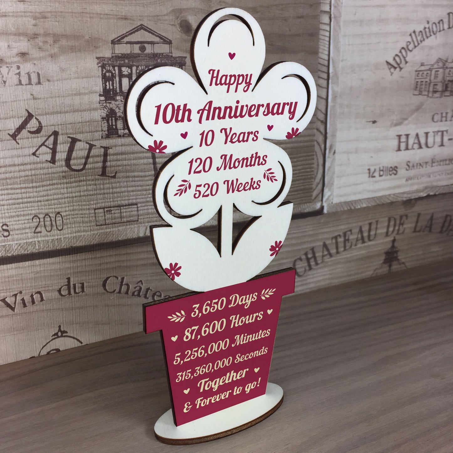 10th Wedding Anniversary Gift For Husband Wife Gift For Him Her