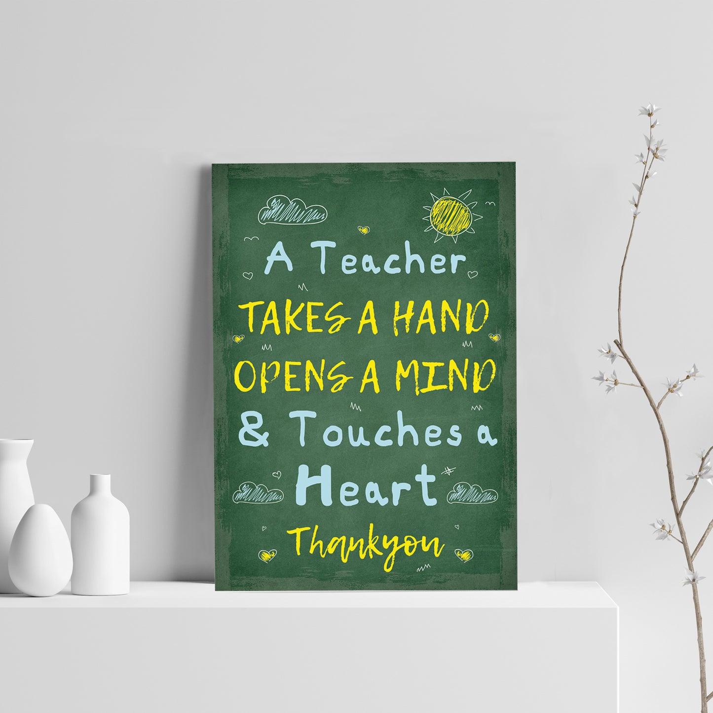 Teacher Poem Print Thankyou Gift For Nursery Teacher Keepsake