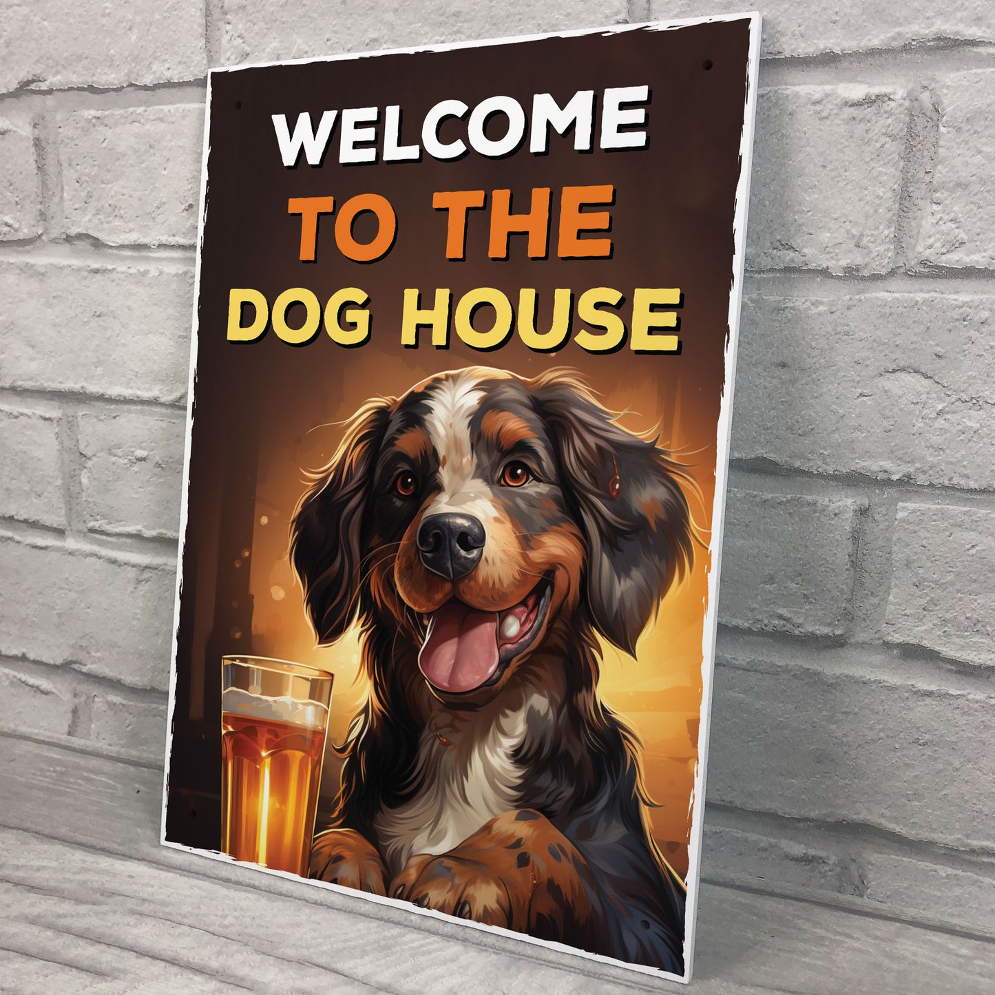 Funny Joke The Dog House Sign For Home Bar Pub Man Cave Hanging