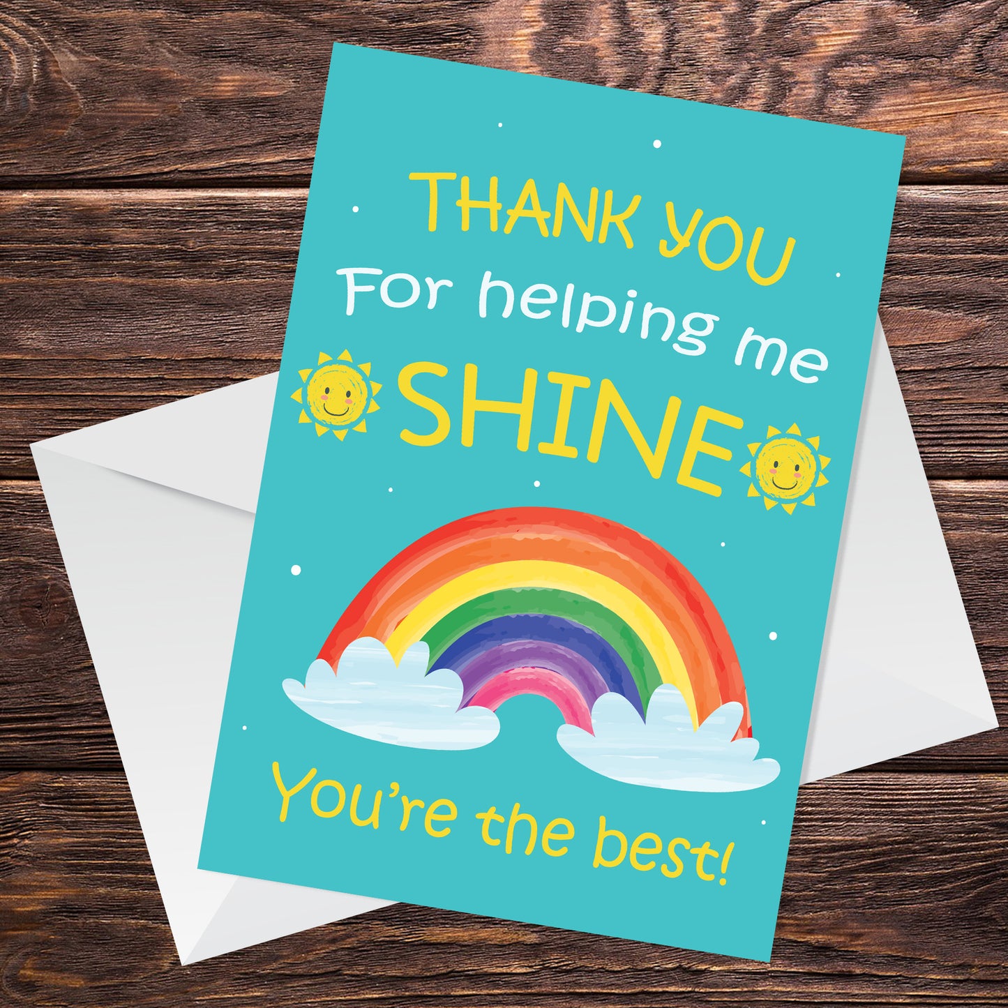 Teacher Thank You Card Teaching Assistant Nursery Teacher