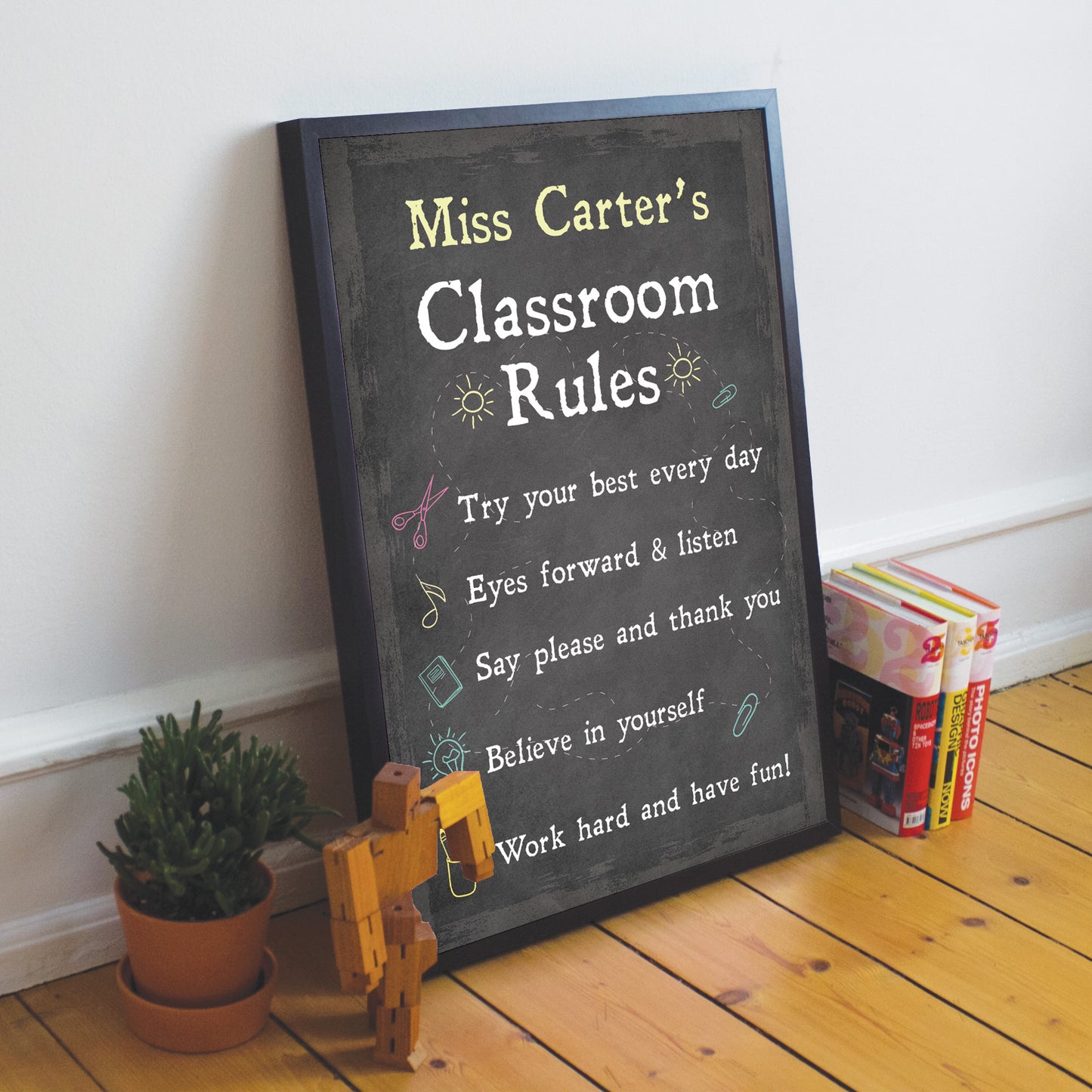 Classroom Sign For Teacher Gift Personalised Nursery Pre School