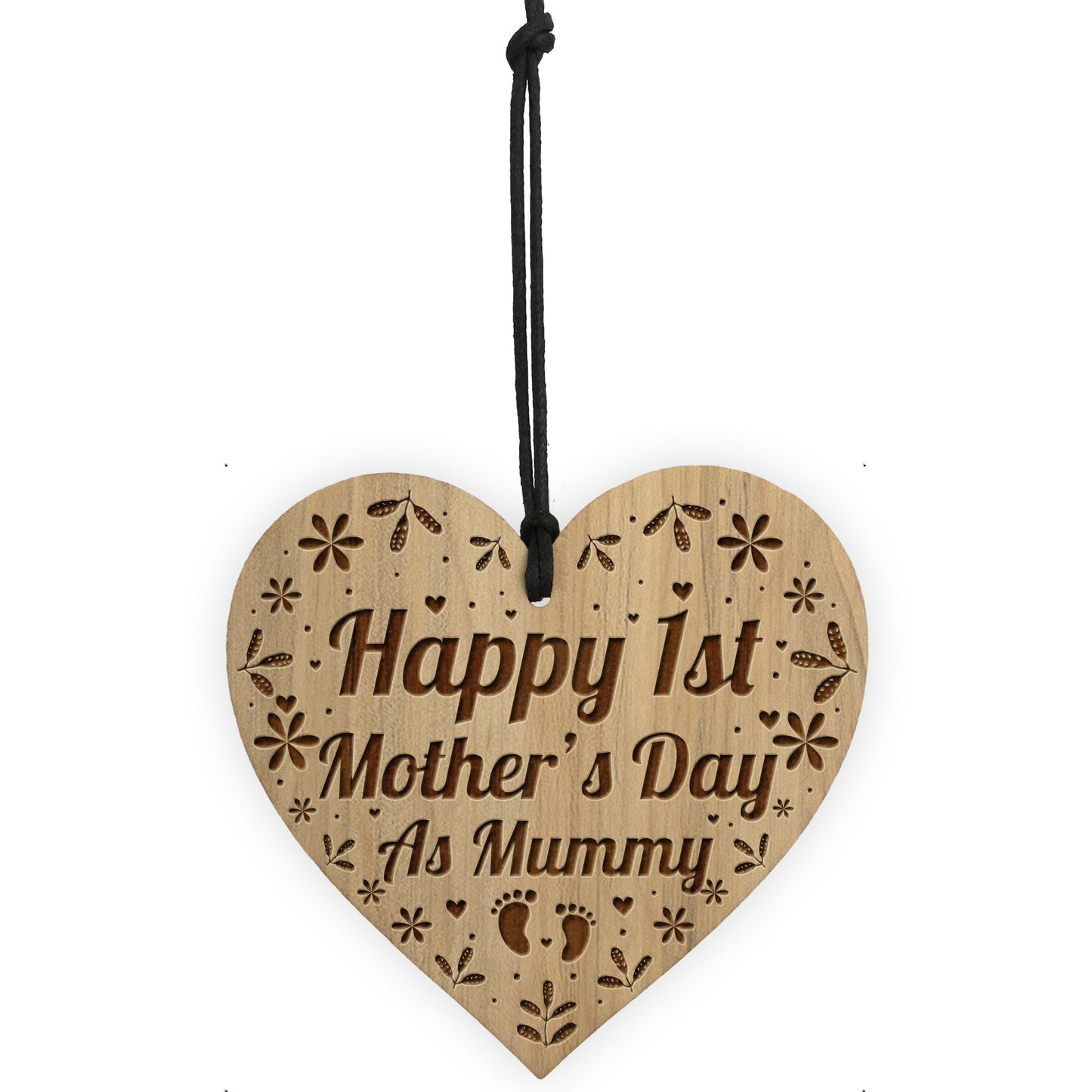 1st Mothers Day Gift Mummy Gift Engraved Heart Mummy Gift