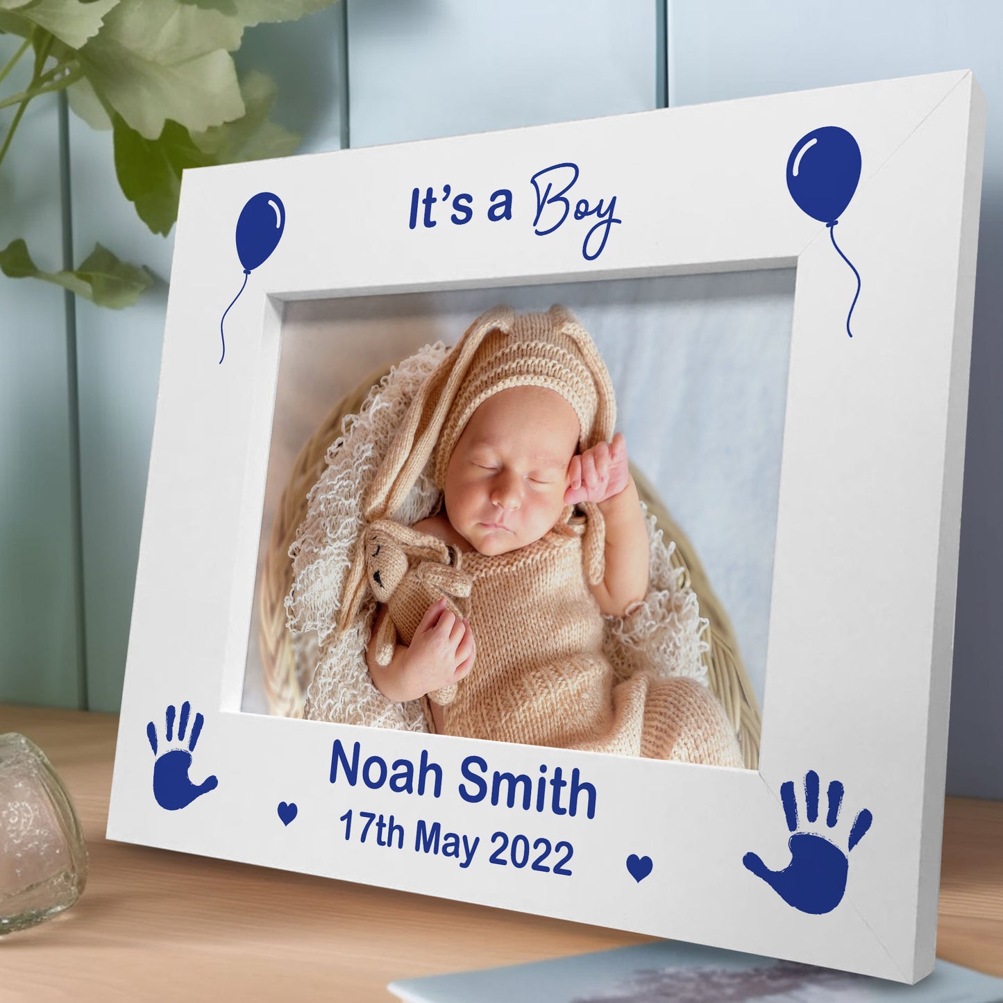 It's A Boy PERSONALISED Baby Boy Name Photo Frame