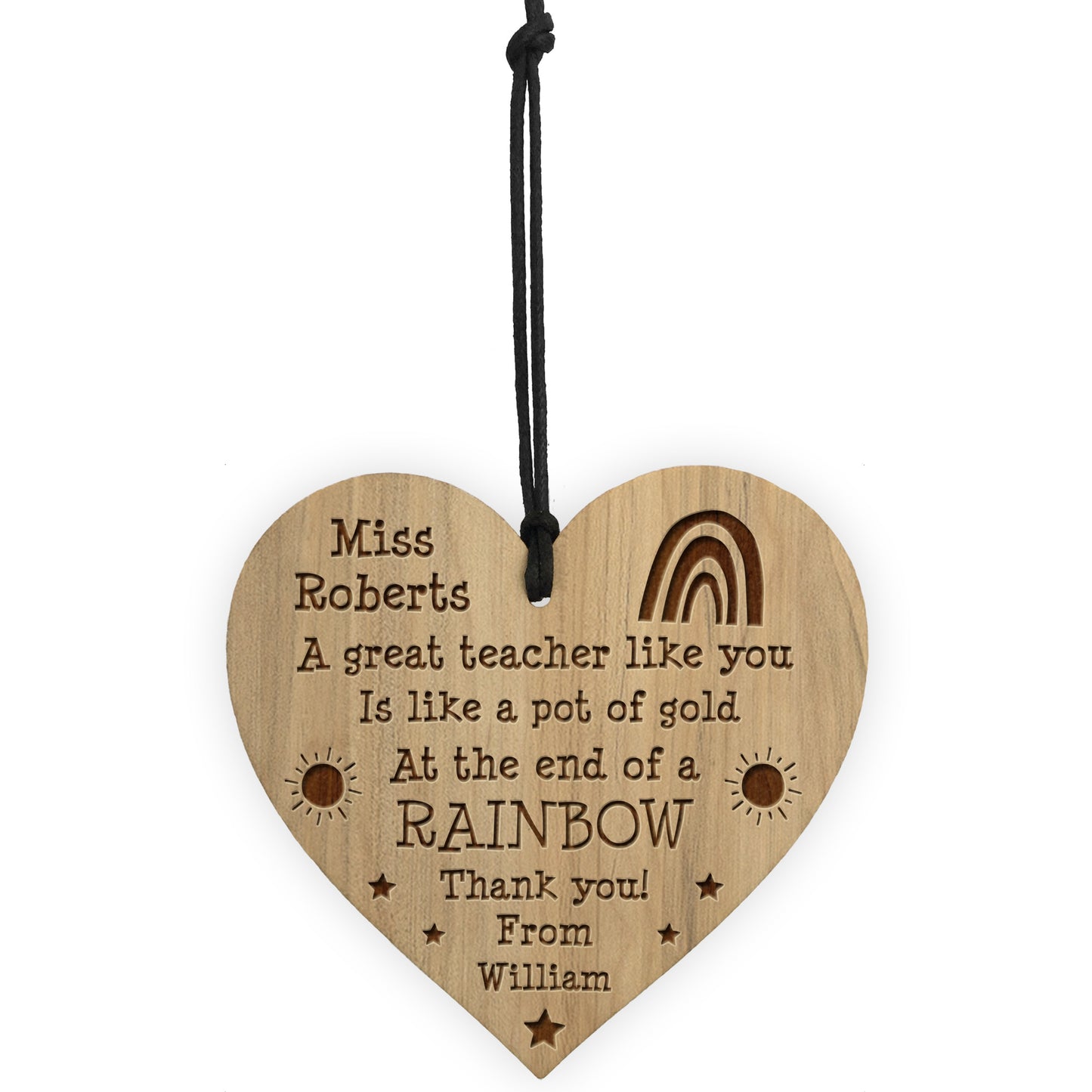 Teacher Gifts For Christmas Thank You Gift For Teacher Heart