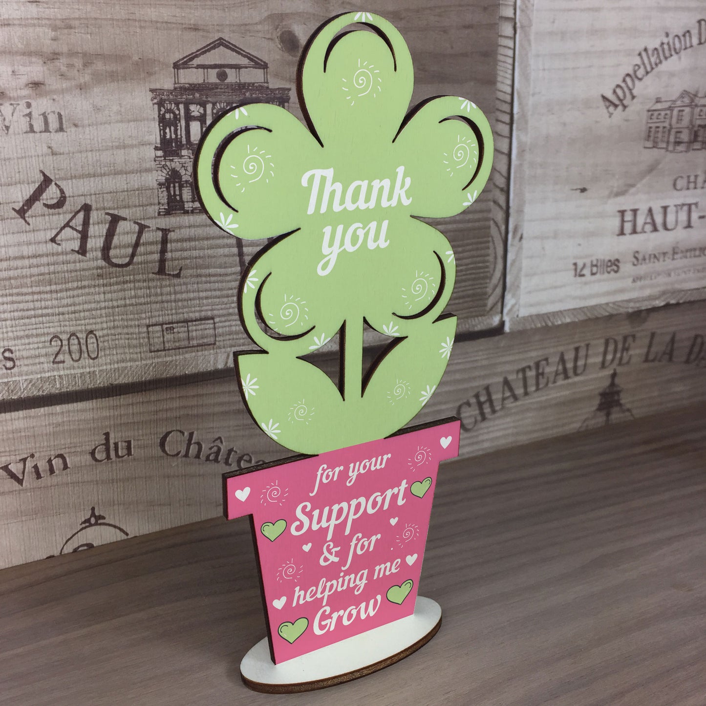 Thank You Gifts Wood Flower Gift For Teacher Teaching Assistant