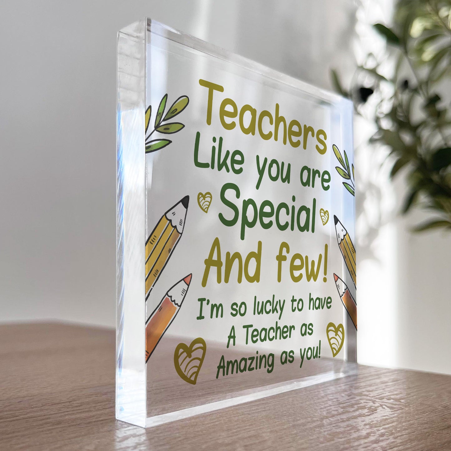 Teacher Gifts Acrylic Block Thank You Gift For Teacher Leaving