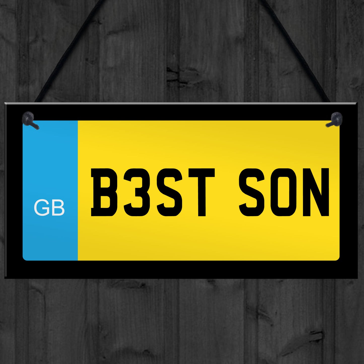 Best Son Novelty Number Plate Sign Birthday Gift For Son Funny