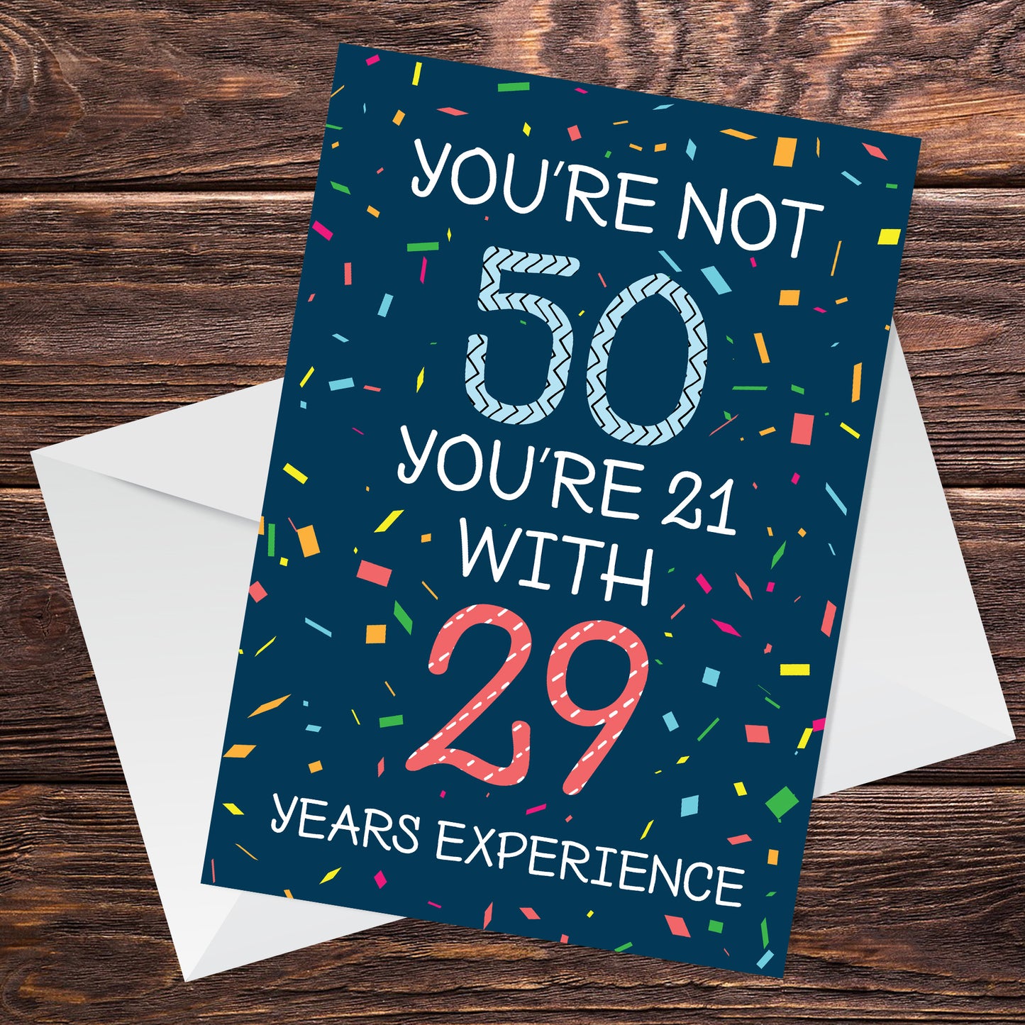 Quirky Funny 50th Birthday Card Novelty Friend Mum Dad Auntie