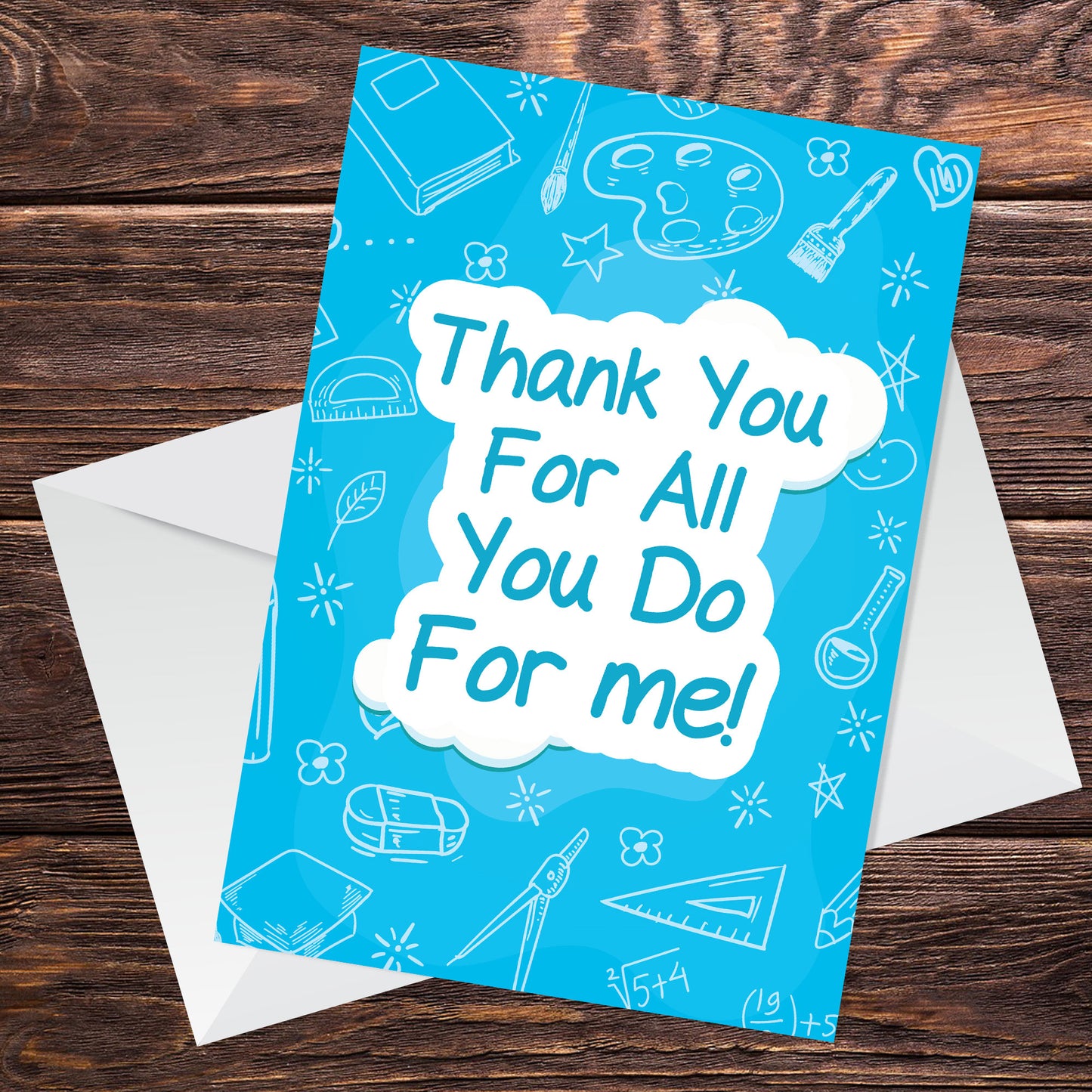 Thank You Teacher Card Teaching Assistant Nursery Teacher