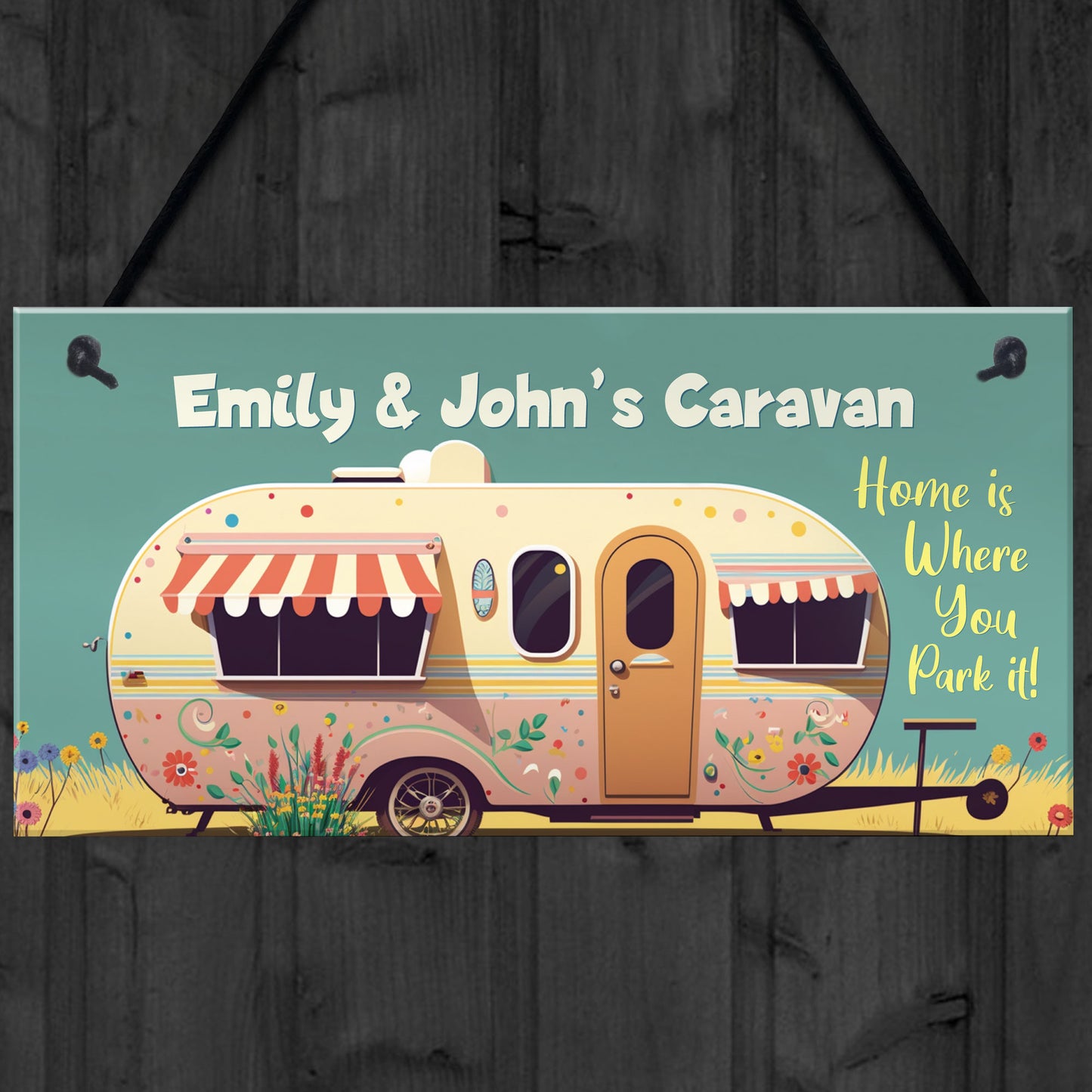 Personalised Caravan Sign Home Decor Accessories For Caravan